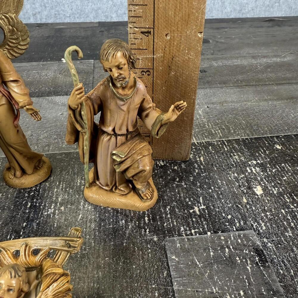 Vintage Fontanini Nativity Set 1983 Depose Italy 4 PC Set Italy Figurine - Picture 8 of 11